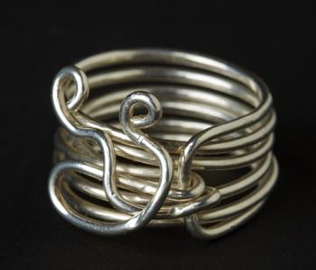 Six Band Sterling Silver Ring