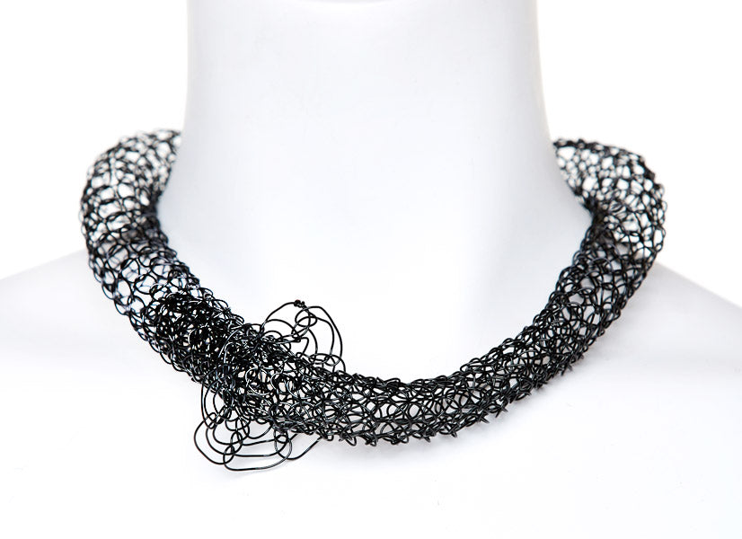 Black Tubular Necklace