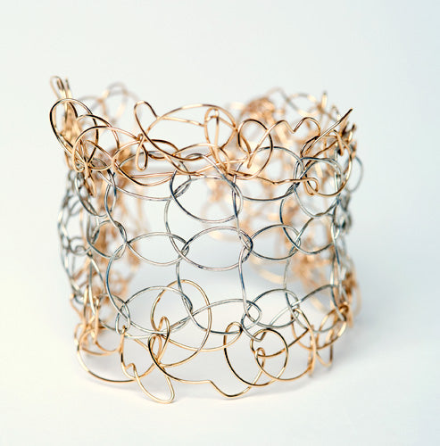 Titanium and Gold Bracelet