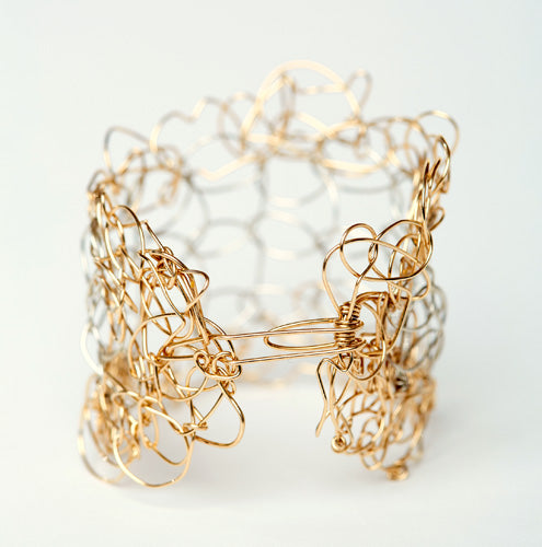 Titanium and Gold Bracelet