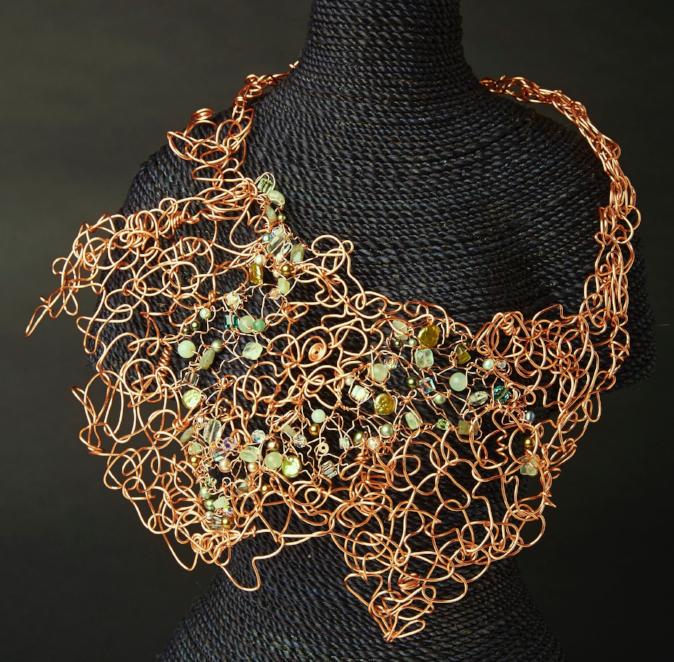 Green and Copper Necklace