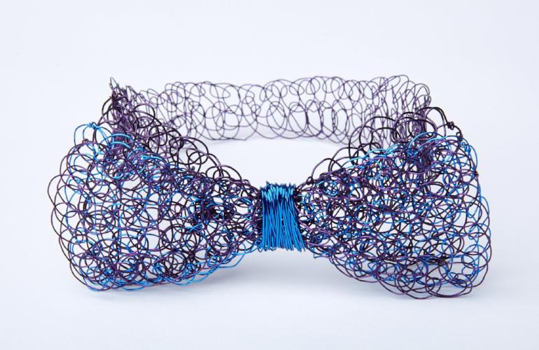 Purple and Blue Bowtie